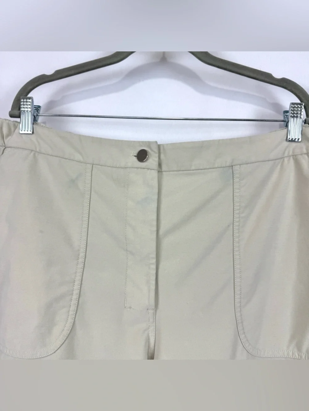 Lululemon Light Utilitech Cargo Pocket High-Rise Crop Natural Ivory Womens Sz 33